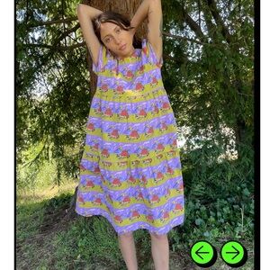 Nooworks Frida Jammin - Colorful Graphic Print Dress